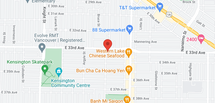 map of 4920 COMMERCIAL STREET